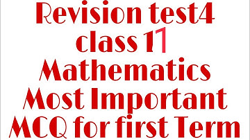 Revision test 4#class 11#Mathematics#watch and subscribe 🔥🔥🔥👍