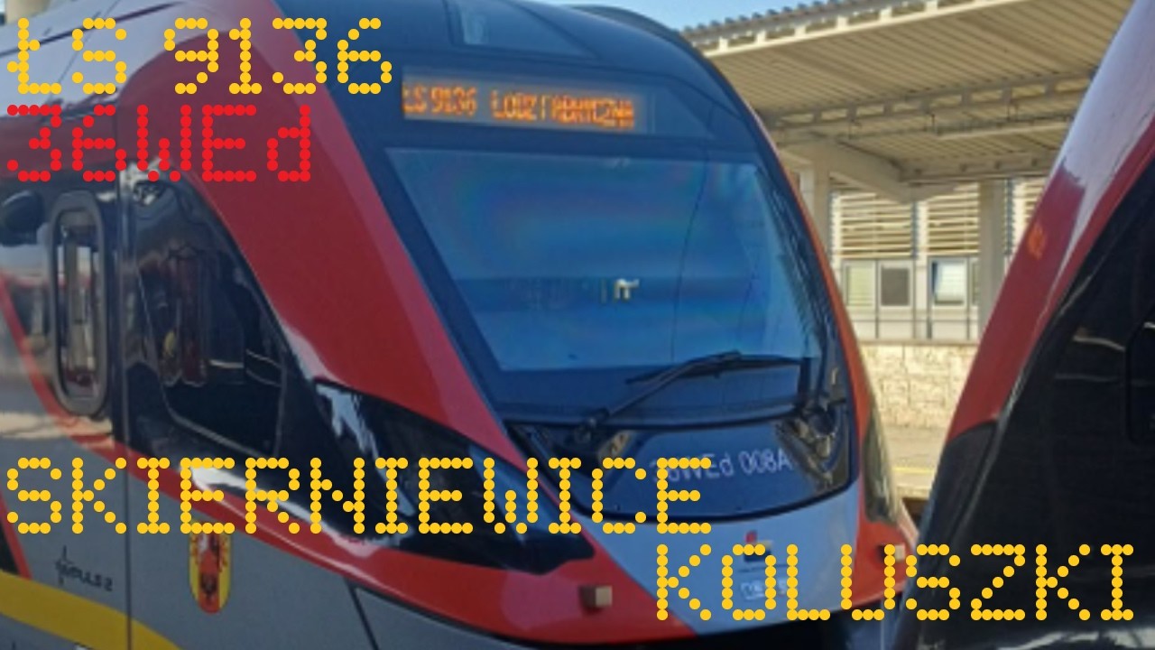 [Falowniki] Przejazd 36WEd na odcinku Skierniewice - Rogów - Koluszki [ŁKA SPRINTER ŁS 9136]