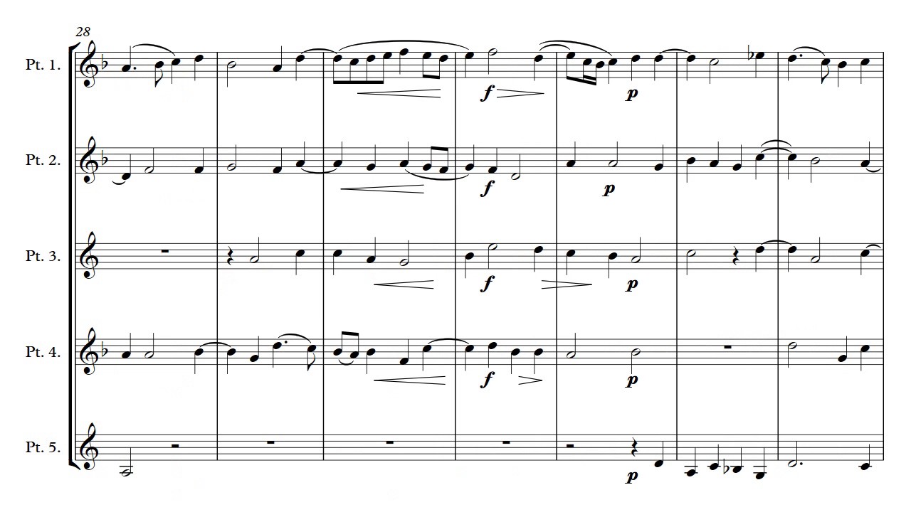 Brass Quintet - Monteverdi Madrigals Book 2 - 21. Cantai Un Tempo