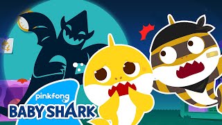 BOO! Spooky Shadow Monsters Scare Baby Shark | Baby Shark Halloween Story | Baby Shark Official
