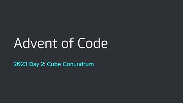 Advent of Code 2023 Day 2: Cube Conundrum