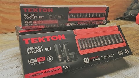 Tekton 3/8 In Impact Socket Set Unboxing/Quick Review. Best Impact Socket Kit for the Price?