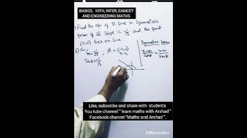 STRAIGHT LINES INTER 1ST YEAR 11TH CLASS BASICS