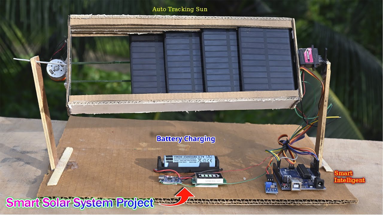 How to Make an Automatic Sun Tracking Solar Panel | DIY Solar Project ...
