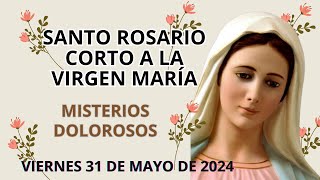 Santo Rosario Corto de hoy ❤️ Viernes 31 de Mayo de 2024 🙏 Misterios Dolorosos