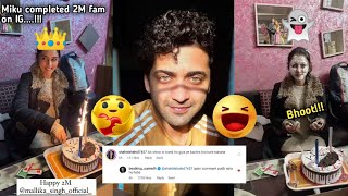 Mallika Singh completed 2M fam on Instagram 🥰//Mallika's 2M Celebration 😘//Sumedh Mudgalkar new post