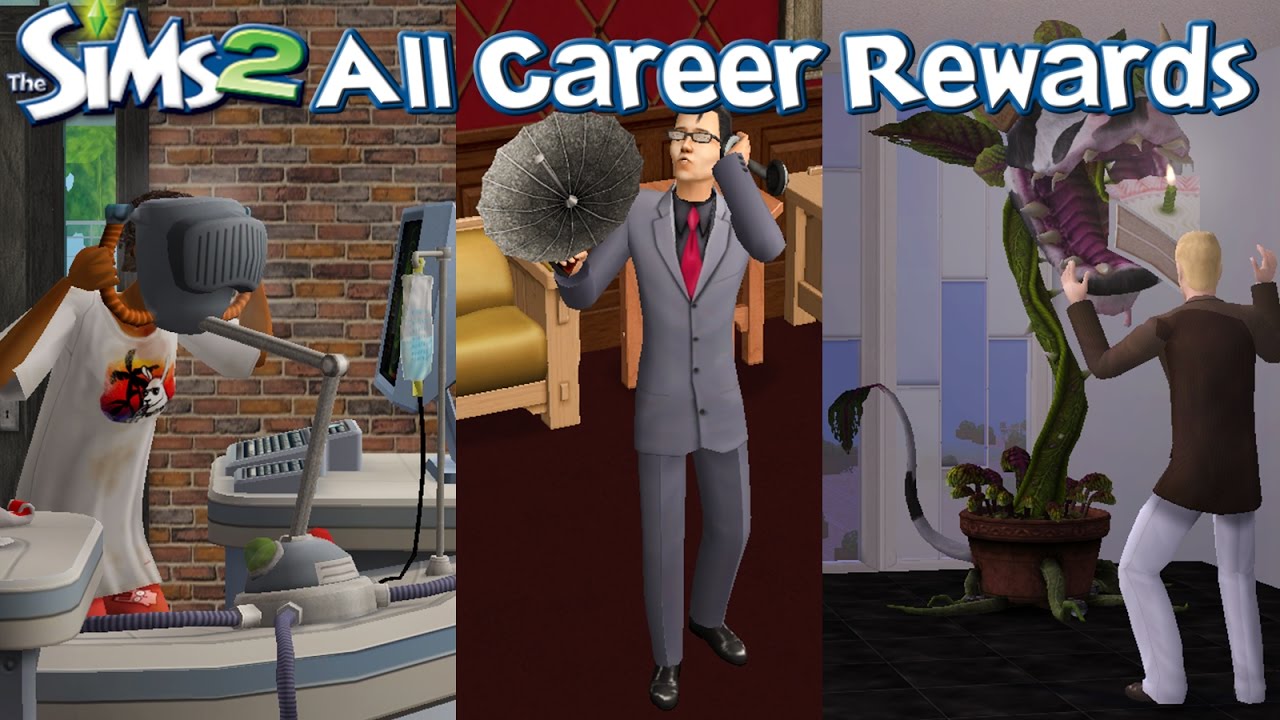 The Sims 2 All Career Rewards Youtube