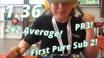 1.36 Official 2x2 Average! (Pure Sub 1.6!) (PR/OcR3)