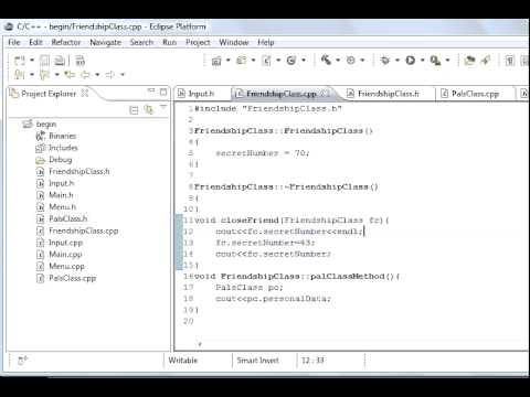 C++ Programming 28, Friend Class to access private members of another ...