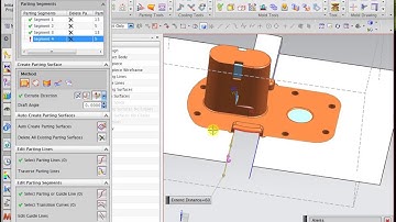 NX Mold Wizard Activity 16 - Create cavity & core for the battery case (Short Video & No Sound)