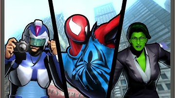 Ultimate Marvel vs Capcom 3 playthrough_Spider-Man/Frank West/She-Hulk