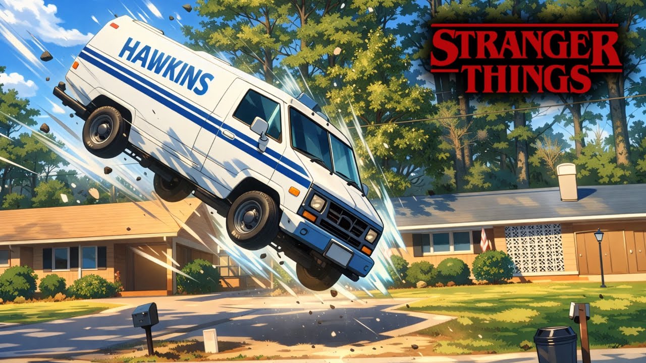 Stranger Things ANIME: Eleven’s Epic Van Flip Scene Reimagined!