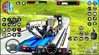 HEAVY CONSTRUCTION CARGO CRANE TRANSPORTER TRUCK SIMULATOR ( IOS ANDROID GAMEPLAY 2023) screenshot 5