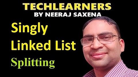 Splitting of a singly linked list into two lists