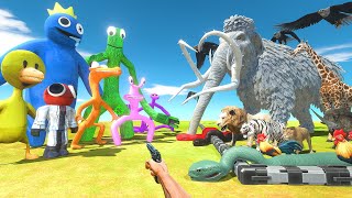 FPS Avatar Rescues Animals and Fights Rainbow Friends - Animal Revolt Battle Simulator