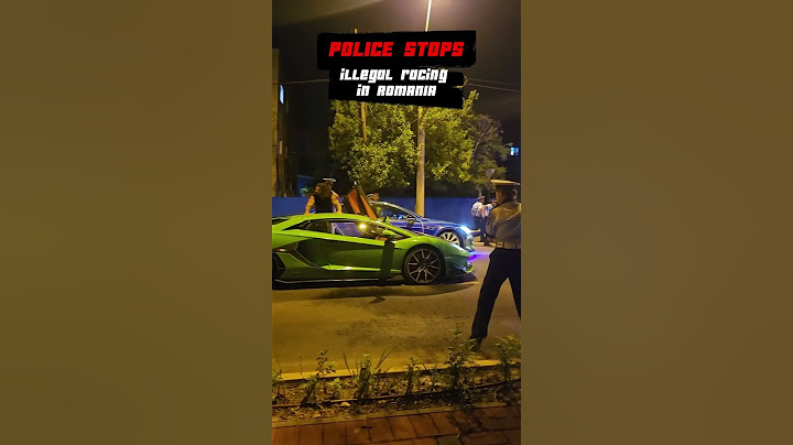 Police stops illegal racing in Bucharest, Romania