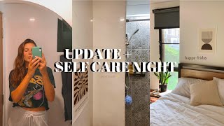 hi :) update + self care night routine