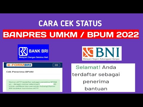 Cara cek online penerima bantuan Banpres UMKM 2022