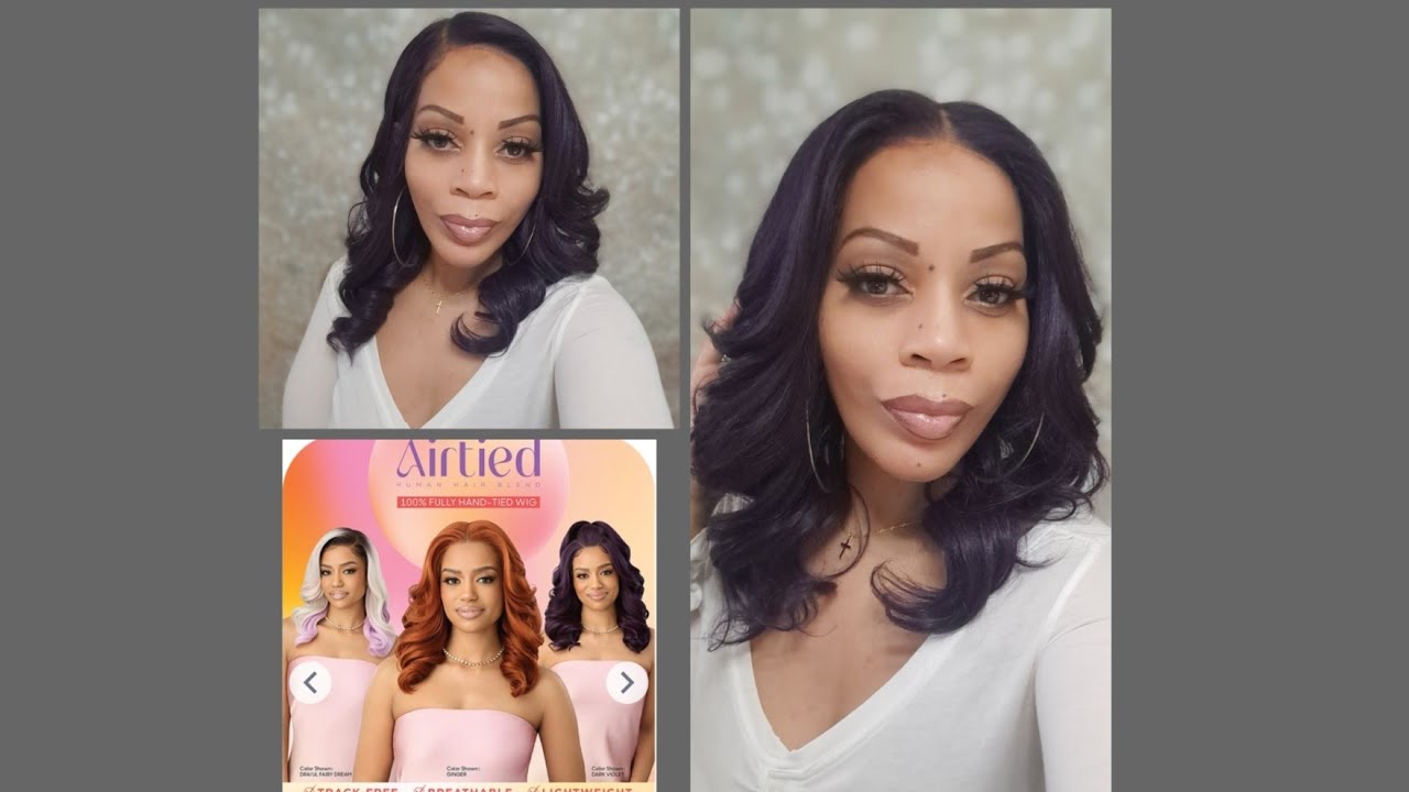 Стоит 70 долларов?? | Мягкие кудри Outre Airtied HHB, 18 футов | Парик с фронтальной частью на се...