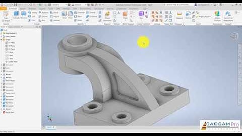 Inventor 2020 Tutorial  | 3D Modeling Design