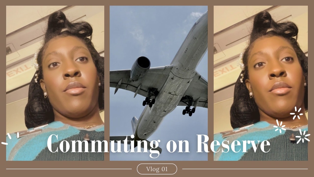 Flight Attendant Vlog 04 | Reserve Flight Attendant | Commuting Fun Facts