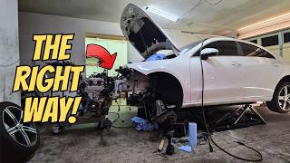 Mercedes CLA250 Engine Removal Tips | DIY