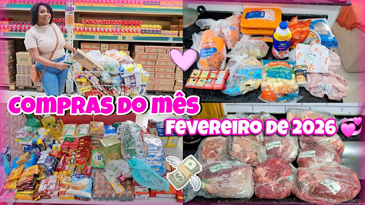 COMPRAS DO MÊS DE FEVEREIRO 2026 💸💖| ALINE BAIANA