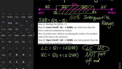 2.4 Part 5 of 7: Construct a Modified Boxplot (detect outliers) Using TI84 & by Hand | Statistics