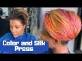 Detailed color, silk press and trim | Influance color