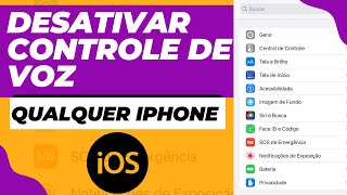 ✅(RESOLVIDO) Como DESATIVAR o CONTROLE de VOZ no IOS em qualquer iPhone screenshot 4