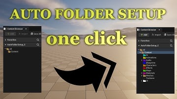 Unreal Engine 5 - Auto Folder Setup Plugin Showcase