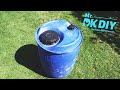 How To make Free Energy Vacuum Water Pump Without Electricity using Plastic Barrel 125L / Experiment