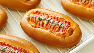 Best sausage bread! Fluffy sausage bread recipe! (hot dog bun) by 오늘도 베이킹 Baking again today 20,197 views 2 months ago 9 minutes, 27 seconds