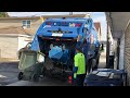 Republic Services Mack LR Rear Loader Garbage Truck Packing Alley Trash