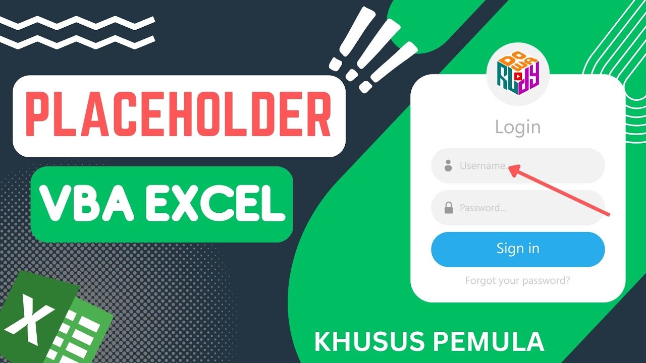 Belajar Membuat PlaceHolder dengan VBA Excel - YouTube