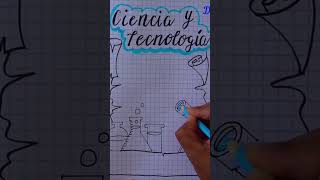 Cómo dibujar carátula de CIENCIA Y TECNOLOGÍA muy fácil # shorts🔭 ¡¡ SUSCRÍBETE !!
