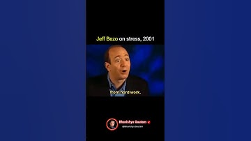 Jeff Bezos On Stress, (2001)🤵🤑🔥#jeffbezos #amazon #money #usa #interview #investing #podcast #shorts