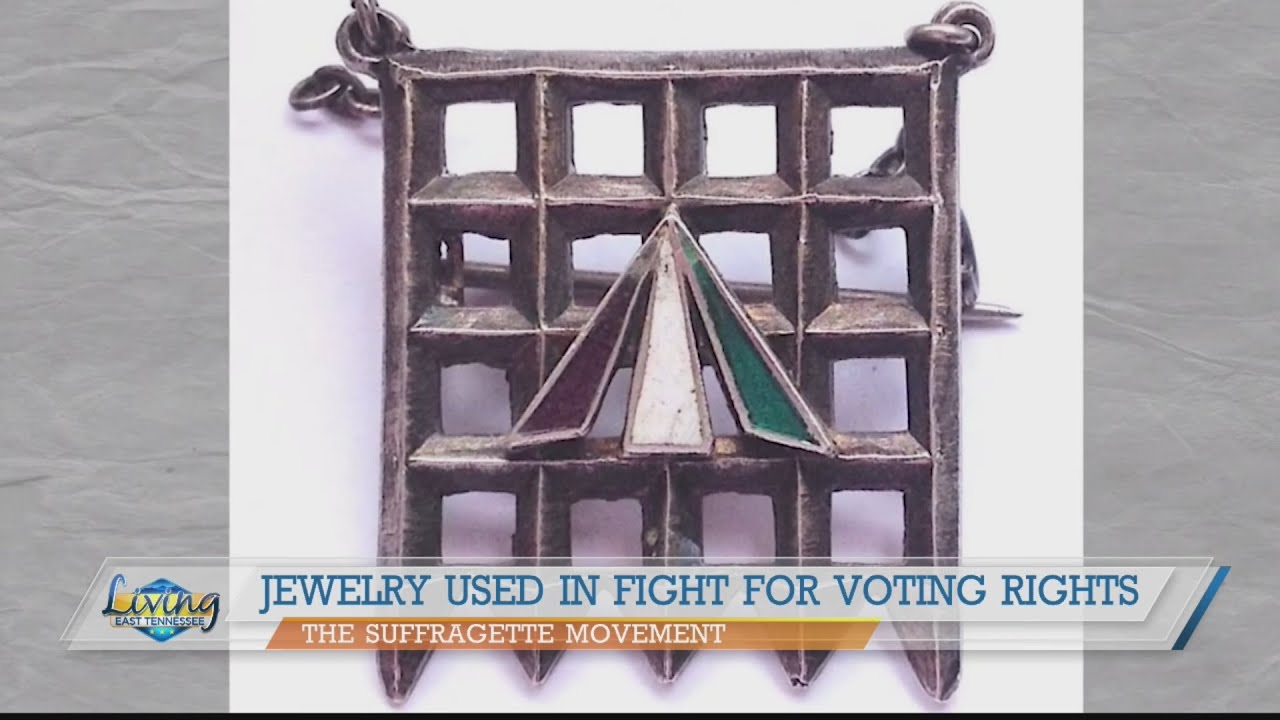 Jewelry used in fight for voting rights during Suffragette Movement