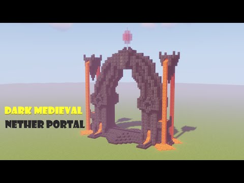Medieval Dark Nether Portal | Minecraft Timelapse