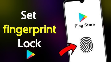How to set fingerprint Lock In Play Store || How to lock Play Store