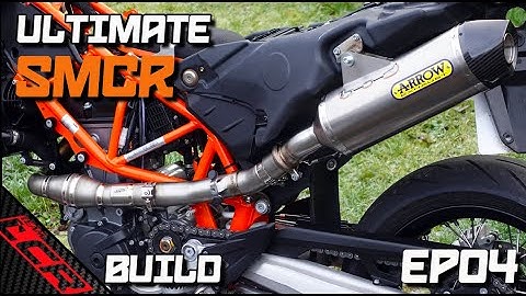 KTM 690 Tekmo header / Arrow uitlaatfitting & SOUNDCHECK! | Ultimate 690 Build Series EP04