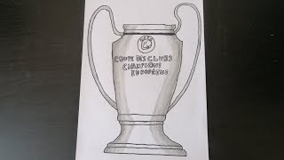 How to draw a Champions League Trophy