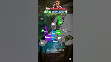 Has Donald Trump Visited Your Country? #map #europe #history #geography #mapping #funny #countries
