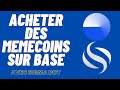 Acheter des memecoins sur base avec sigma bot