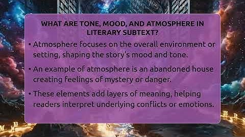 What Are Tone, Mood, And Atmosphere In Literary Subtext? - The Prose Path