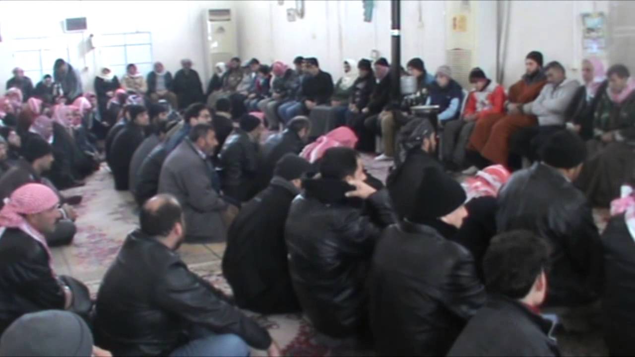 ريف حلب - عزاء جماعي للشهداء في قرية مسقان