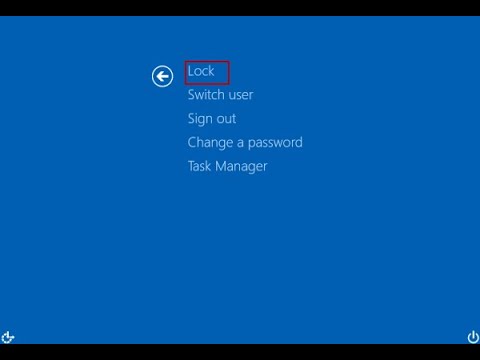 How to lock windows 10 computer - YouTube