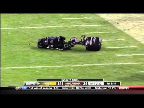 2011 insight bowl full skycam crash fiasco funny delay of game how skycam works
