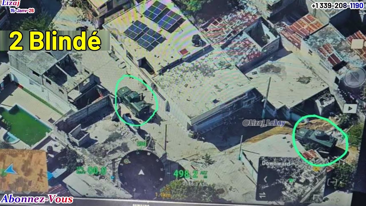 Gade Kijan 2 Blindè Sène Kay Babekyou avan yo frape Drone. Fednel Monchery frape ti Pyè