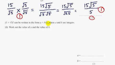 Edexcel GCSE Maths Modular Higher Unit 2 -  March 2012 - Q16ab